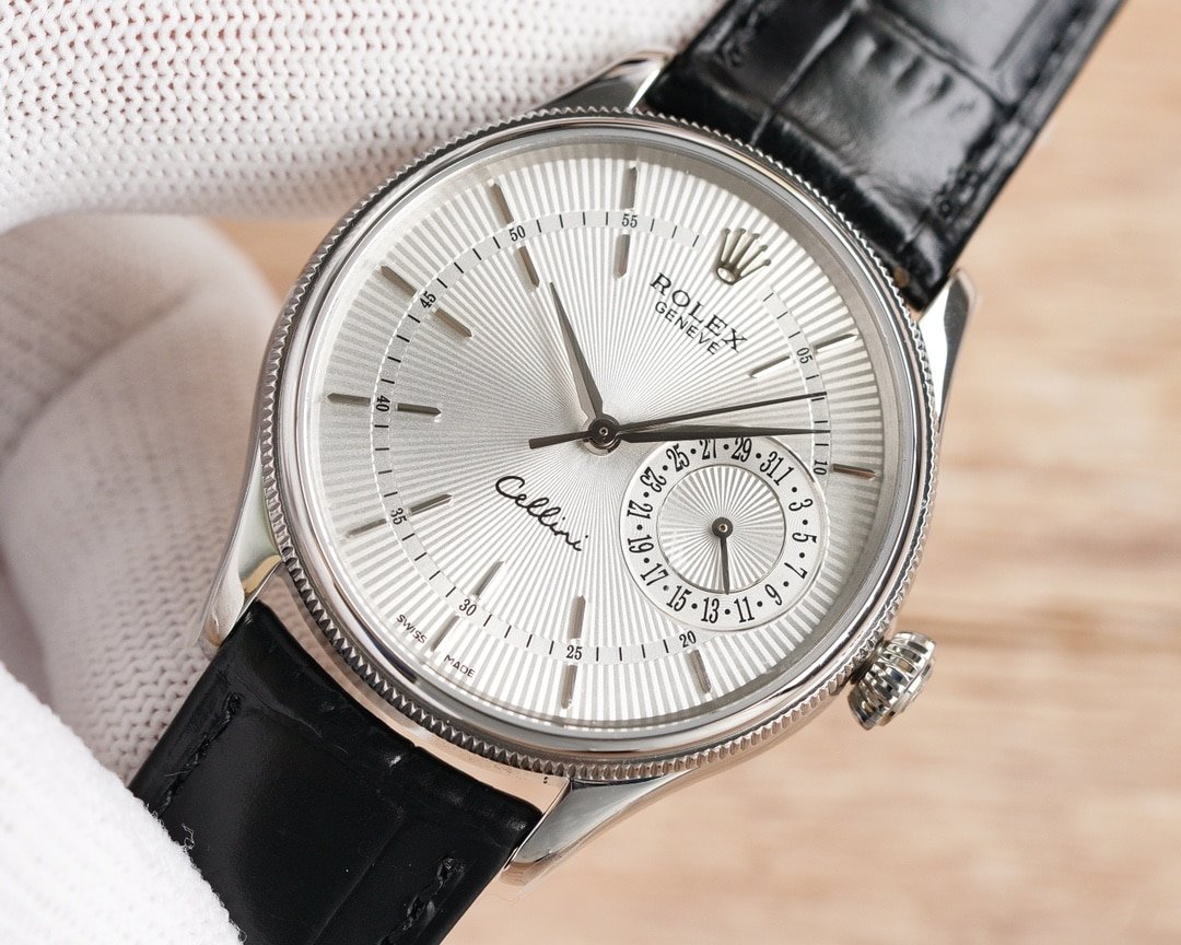 R01ex Cellini Date White Dial And Silver 39Mm 50519 0006