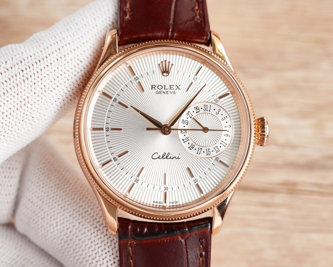 R01ex Cellini Date White Dial And Everose Gold 39Mm 50515 0008