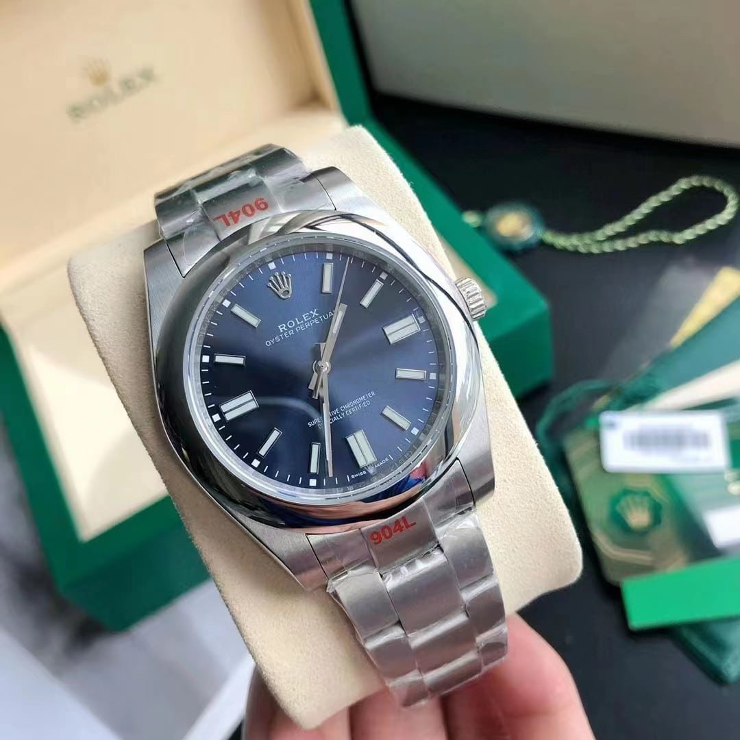 R01ex Oyster Perpetual Navy Blue 41Mm 124300 0003