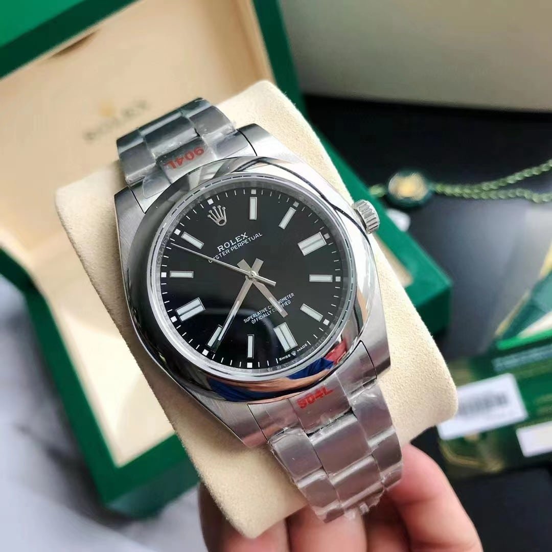 R01ex Oyster Perpetual Black 41Mm 124300 0003