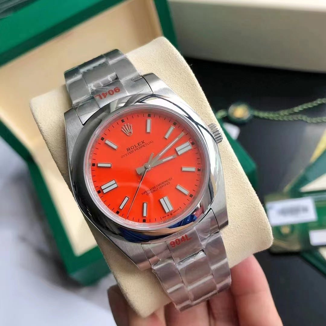 R01ex Oyster Perpetual Red 41Mm 124300