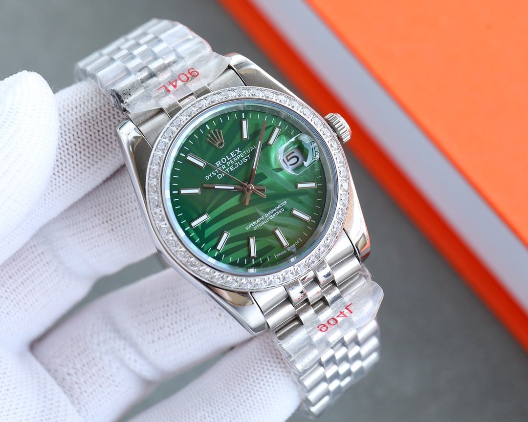 R01ex Datejust Green Dial Palm Leaf Pattern 36Mm 126284Rbr
