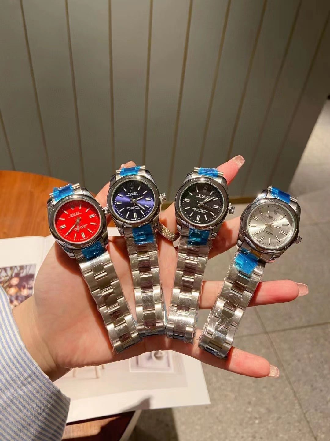 R01ex Oyster Perpetual Navy Blue 41Mm 124300 0003