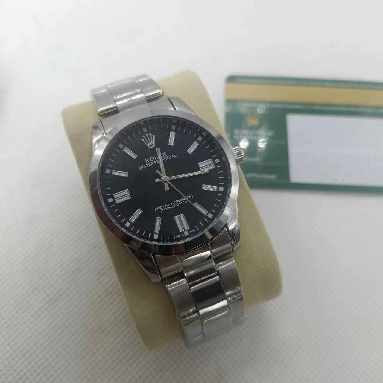 R01ex Oyster Perpetual Watch 41Mm Black Dial 124300 0002