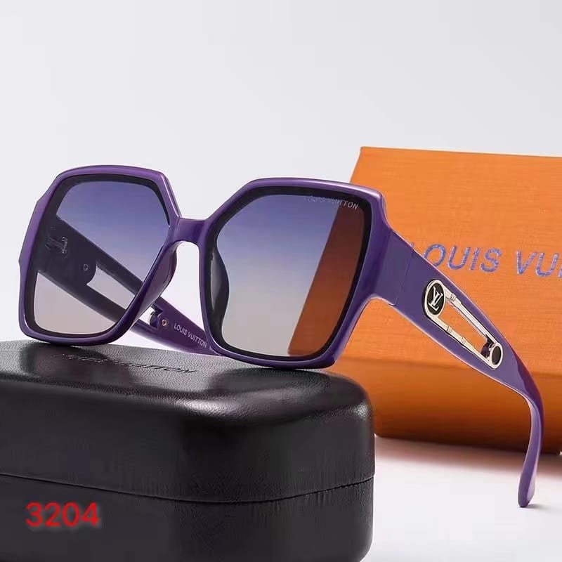 L0vis Vvtt0n Square Purple Sunglasses