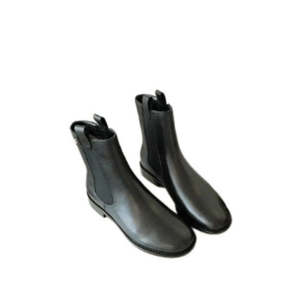 Ch**el Ankle Boots With Elastic Side Panels Black