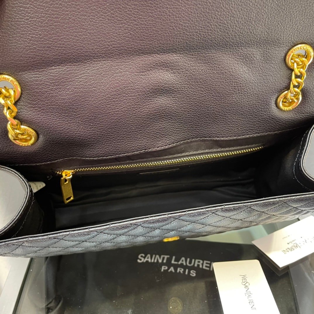 Sa1nt Lau*nt Envelope Chain Bag In Mix Matelasse Grain De Poudre Embossed Leather 31Cm