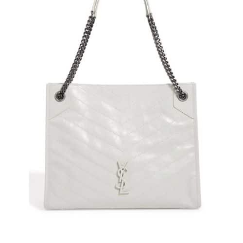 Sa1nt Lau*nt Medium Niki Shopping Bag White 32Cm