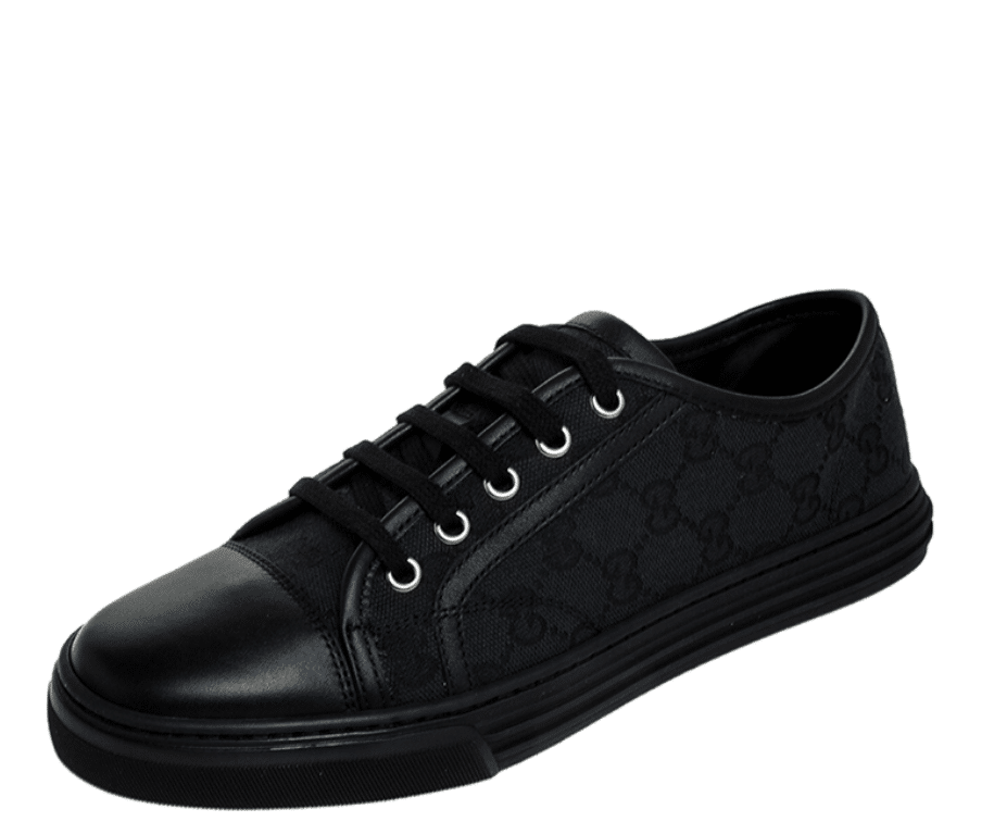Gvc*1 Women’S Leather Top Sneaker Black