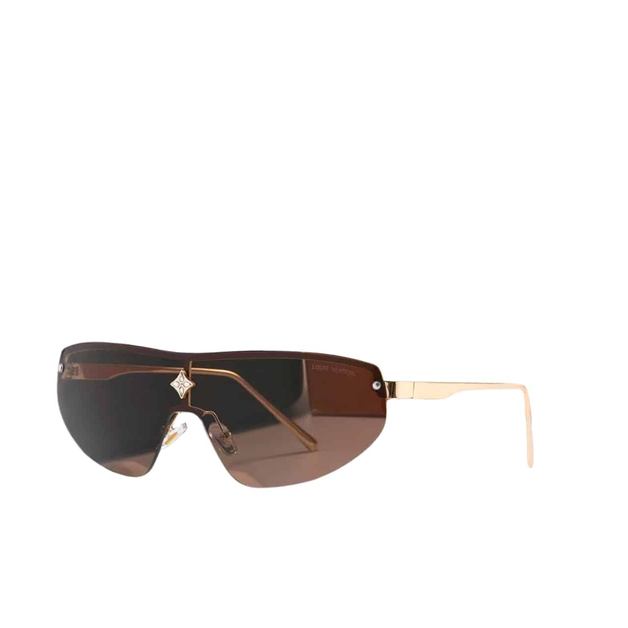 L0vis Vvtt0n Cyclone Mask Sunglasses Brown With Silver