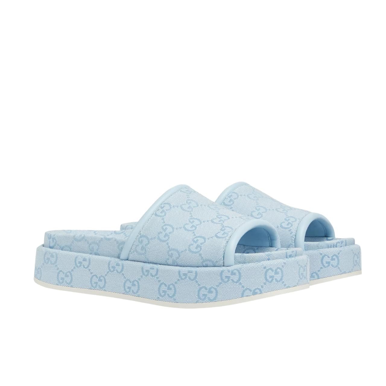 Gvc*1 Women’s Gg Platform Sandal Light Blue ‎816797 Fad9D 4952