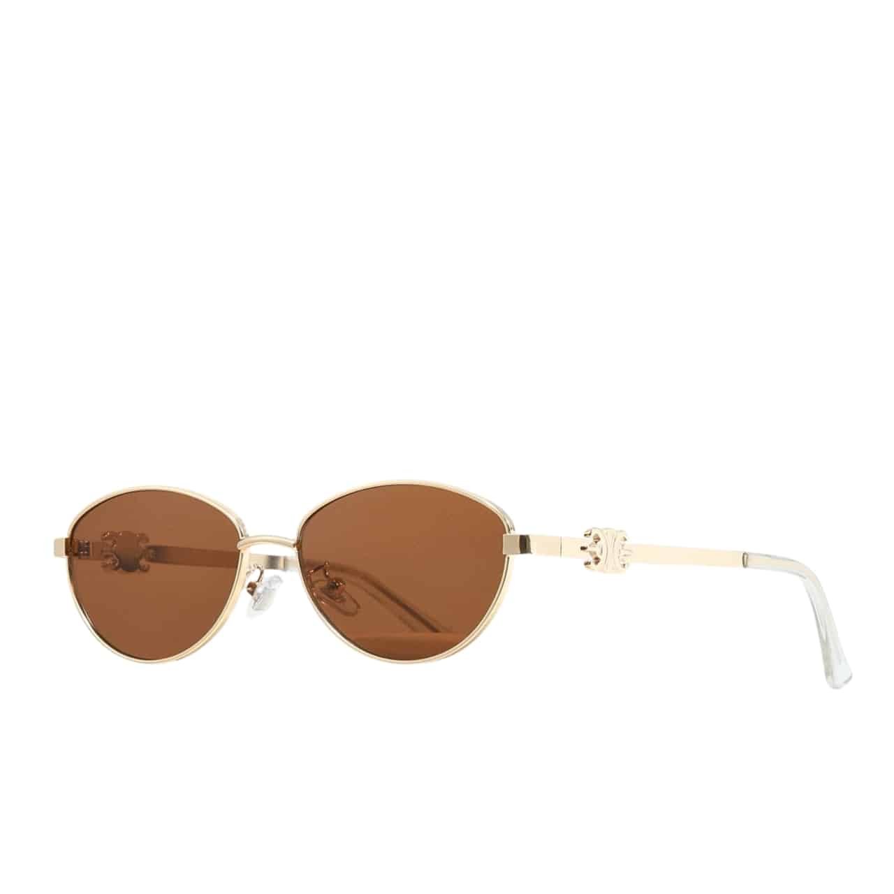 Ce1i*e Butterfly Cat Eye Sunglasses With Logo In Brown