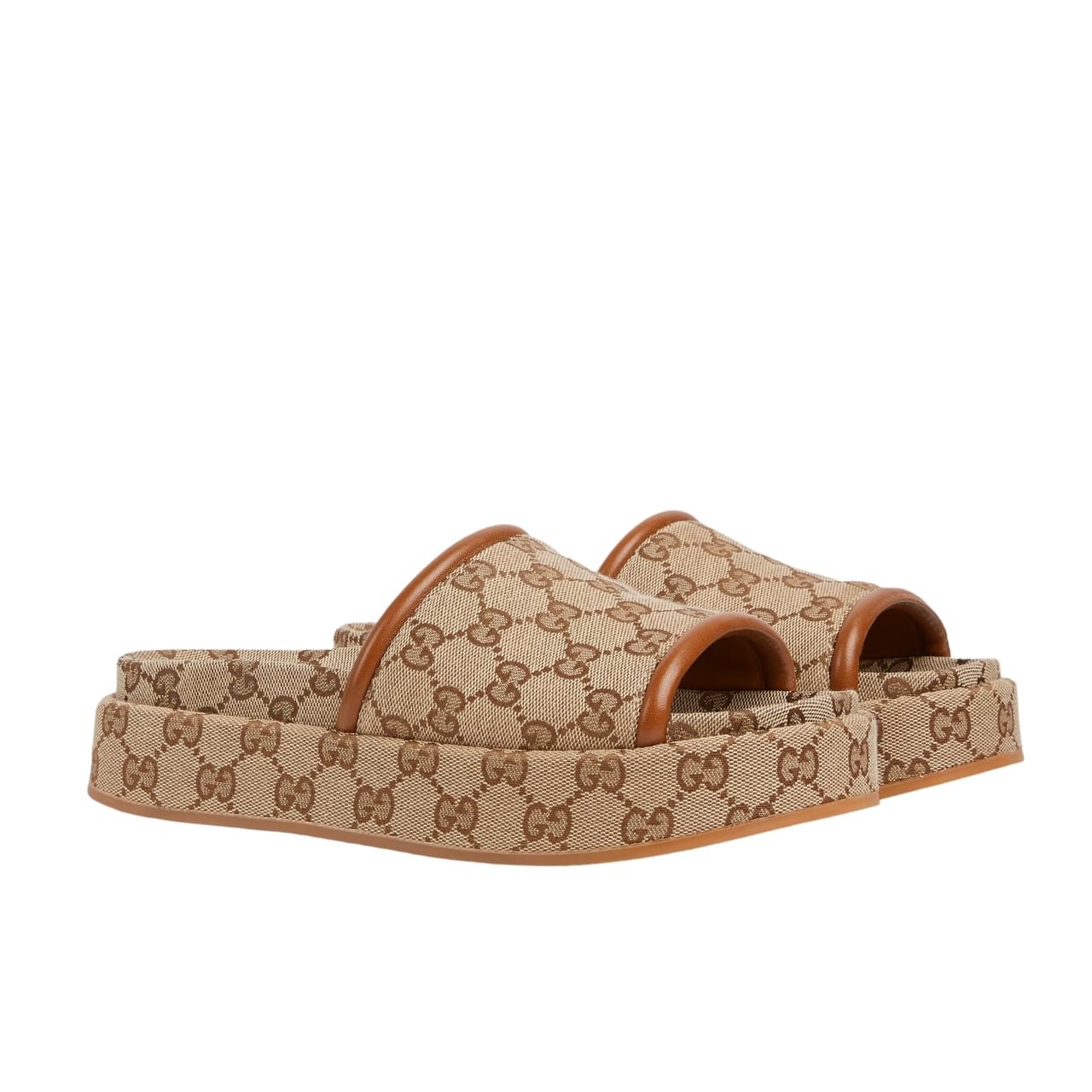 Gvc*1 Women’s Gg Platform Sandal Beige 816797 Fad9C 9745