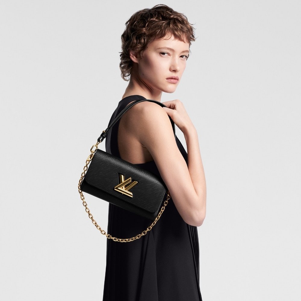 L0vis Vvtt0n Twist West Bag Epi Black 23Cm M24549