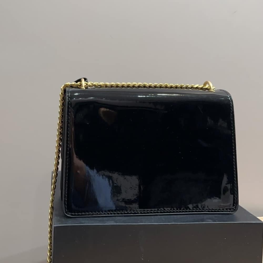 Sa1nt Lau*nt Small Sunset Chain Bag Black 23Cm 533026D422W1000