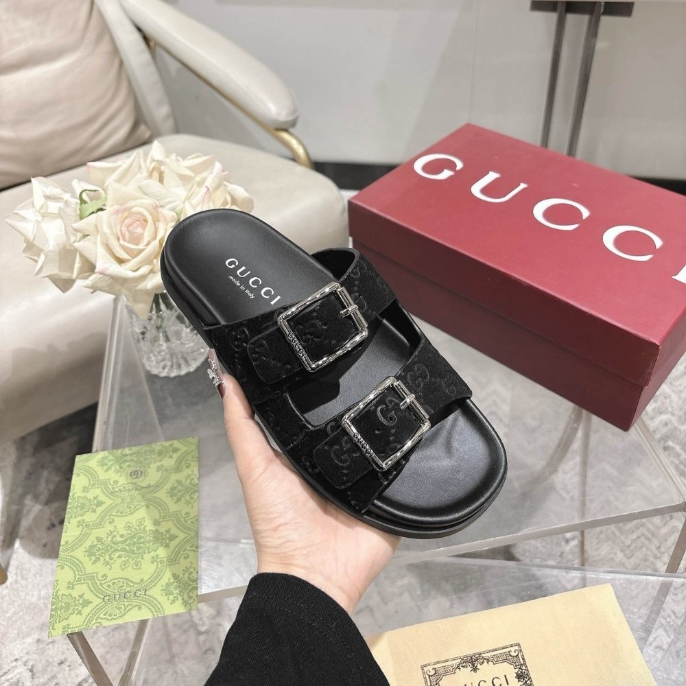 Gvc*1 Women’s Slide Sandal Black ‎816380 Aaduo 1000