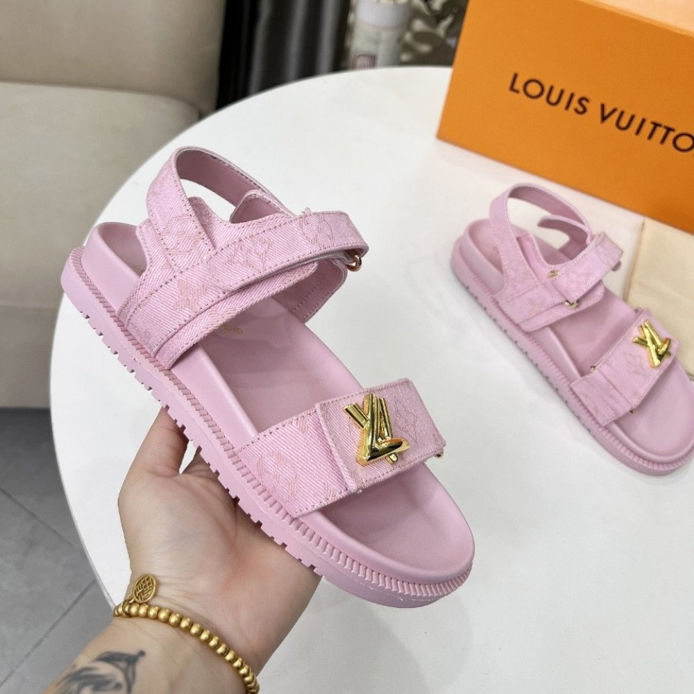 L0vis Vvtt0n Lv Sunset Flat Comfort Sandal Rose 1Adidb