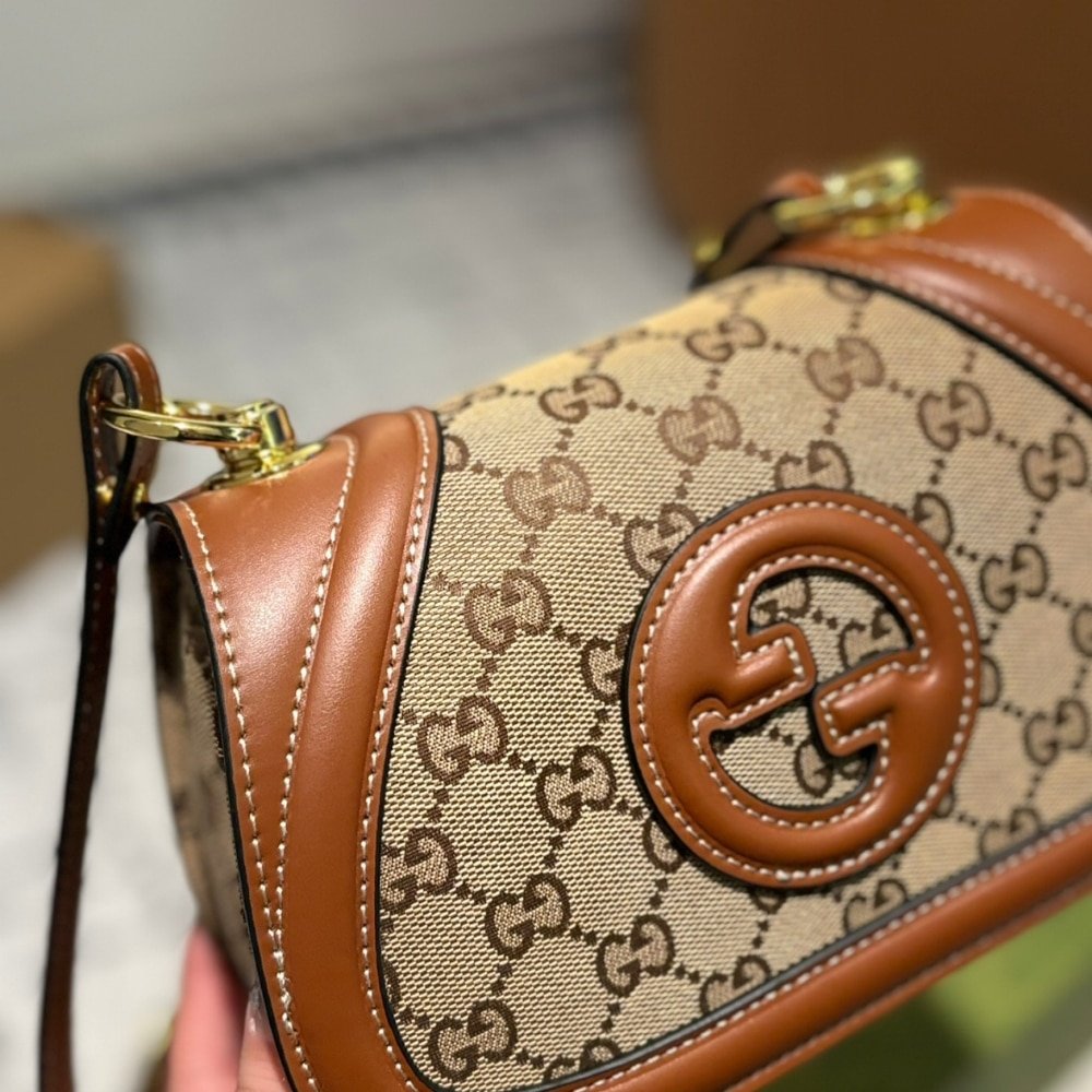 Gvc*1 Blondie Mini Shoulder Bag Beige And Brown 22Cm 815700 Haakg 9755