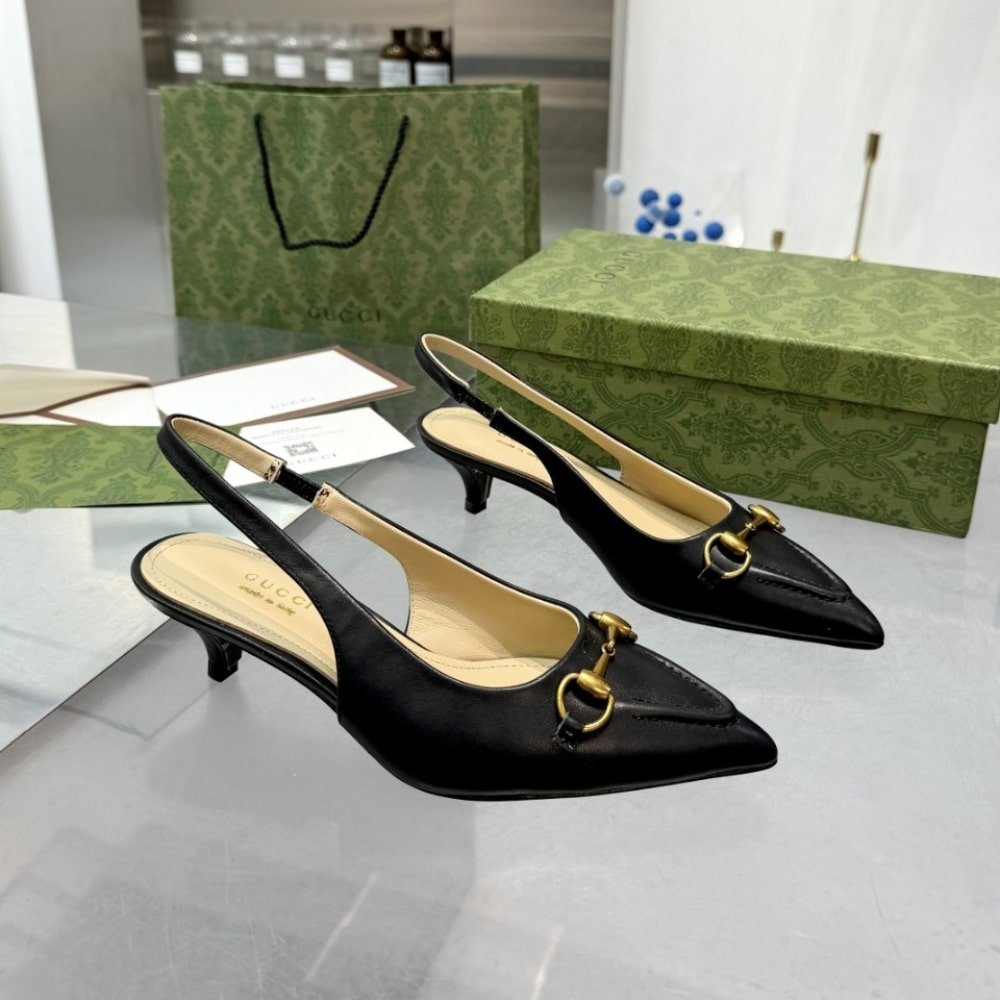 Gvc*1 Women’s Horsebit Slingback Pump Black 782407 Dmbt0 1000
