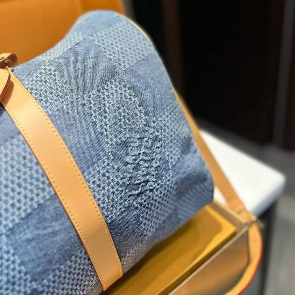 L0vis Vvtt0n Keepall Bandoulière Denim Other Blue 45Cm N40739