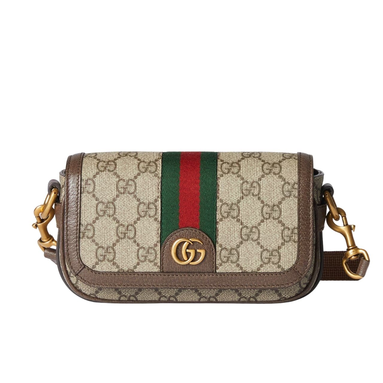 Gvc*1 Ophidia S*per Mini Shoulder Bag Brown 20Cm 795466 Fabia 9741