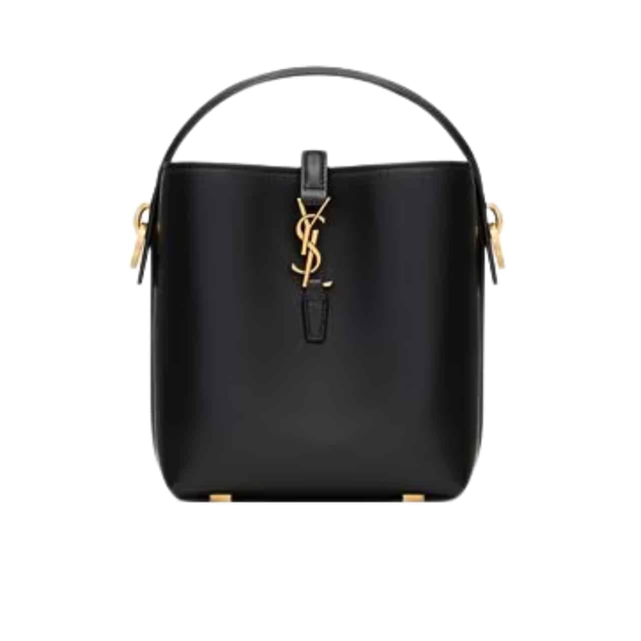 Sa1nt Lau*nt Le 37 Mini Bag In Shiny Leather Black 15Cm 7658702R20W1000