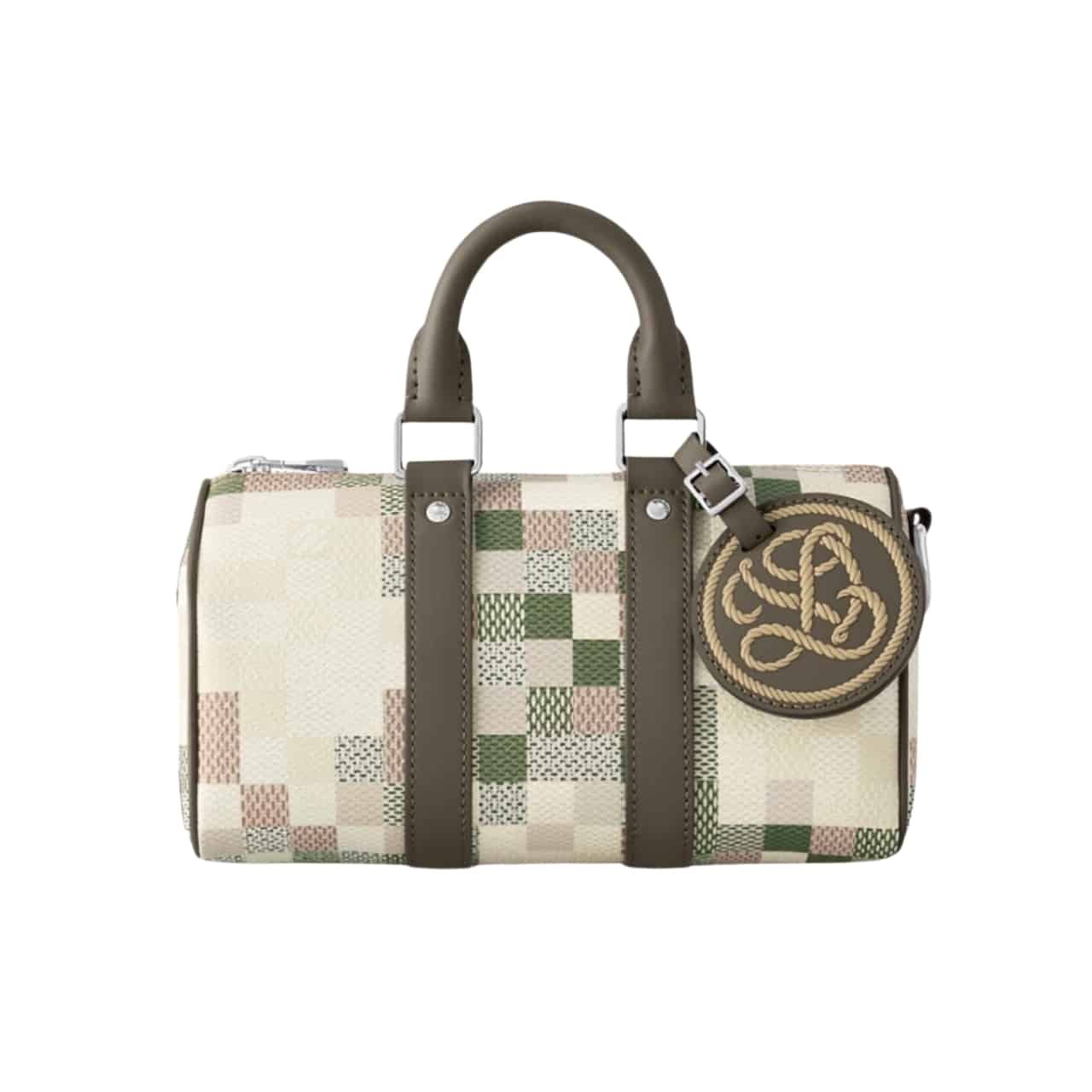 L0vis Vvtt0n Keepall Bandoulière 25 Damoflage Canvas Khaki 25Cm N00105
