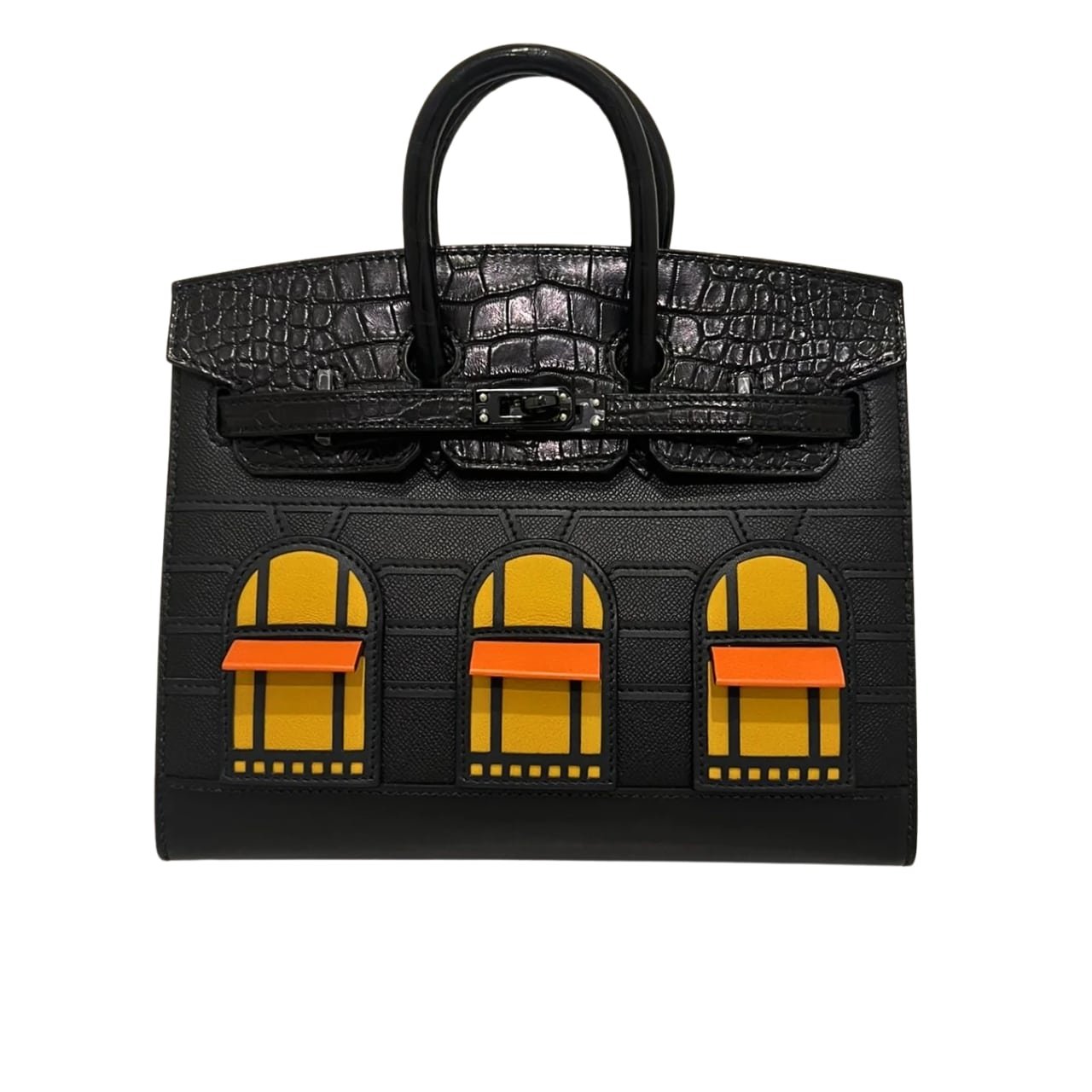 H**me5 Birkin 20 Sac Faubourg Alligator Black Matte 20Cm