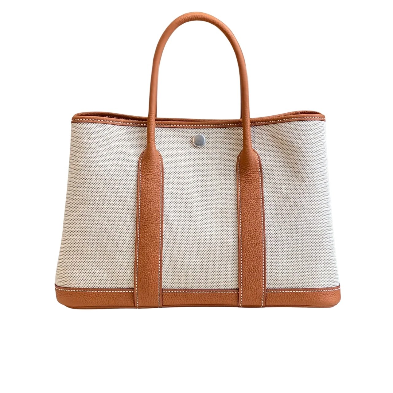 H**me5 Garden Party 30 Handbag Canvas Orange 30Cm