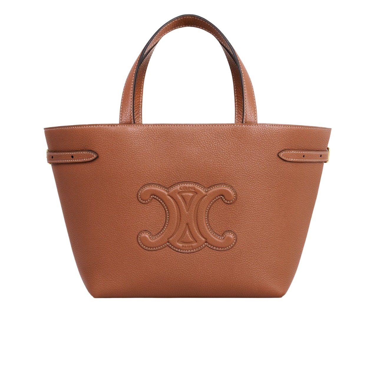 Ce1i*e Mini Cabas Anais Cuir Triomphe In Brown 21Cm 118613Eny 04Lu