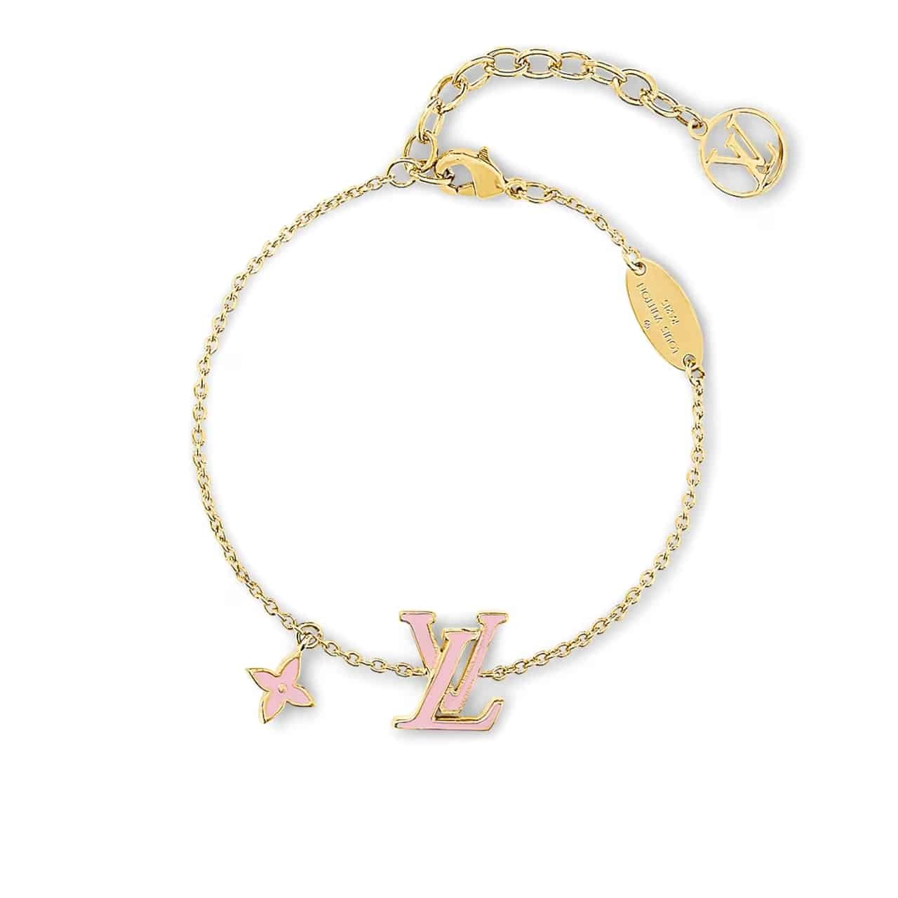 L0vis Vvtt0n Lv Iconic Enamel Bracelet Pink M1008A