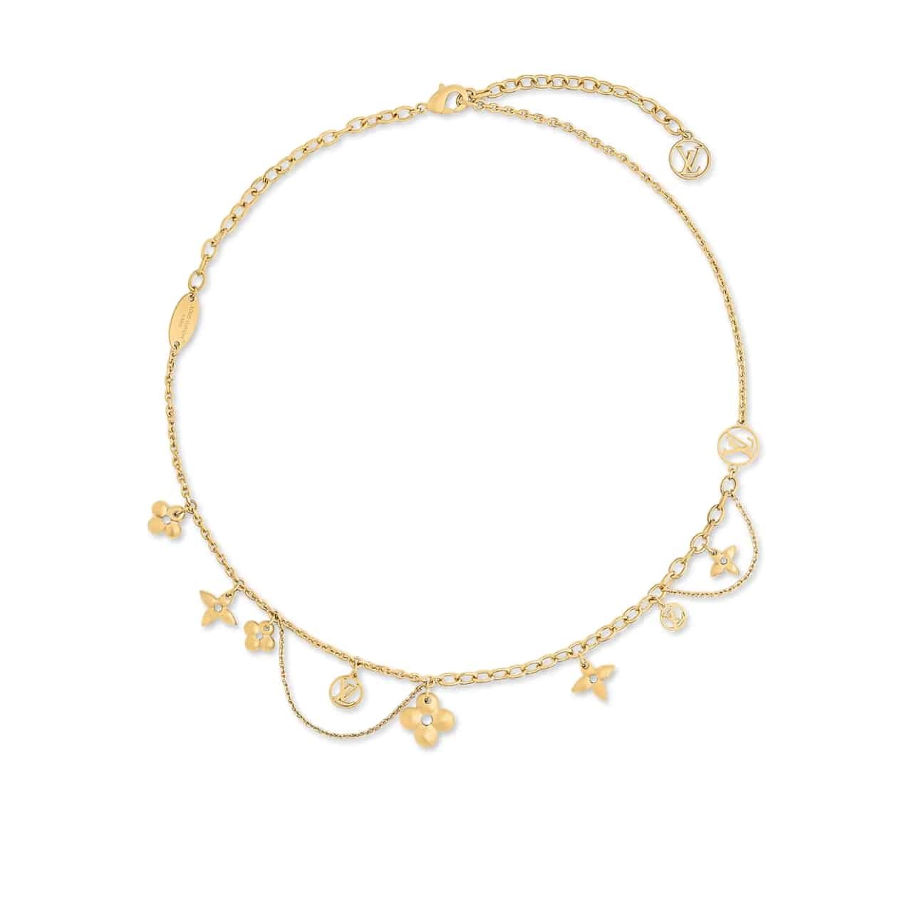 L0vis Vvtt0n Blooming S*pple Necklace Gold M90736