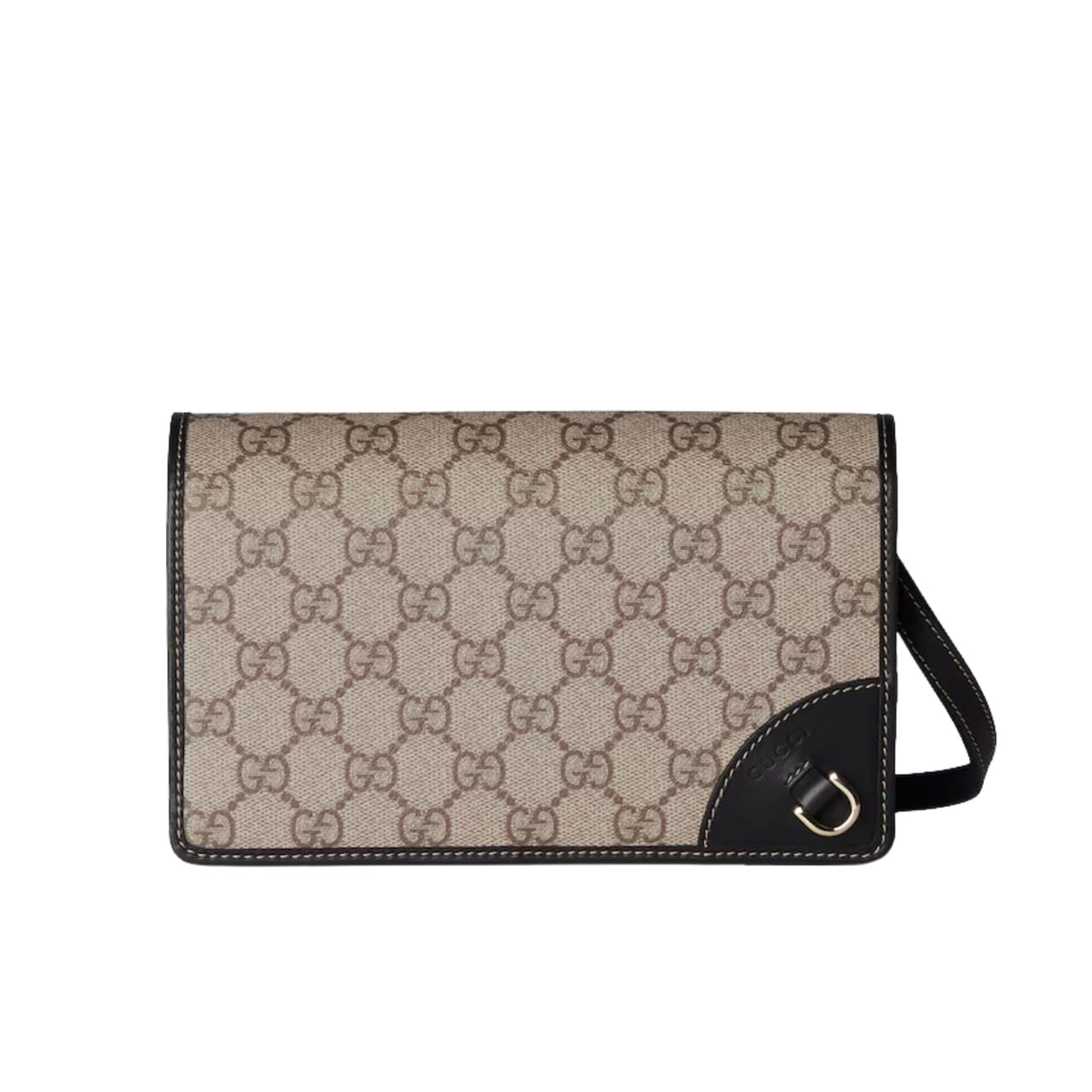Gvc*1 Gg Emblem S*per Mini Shoulder Bag Black 20Cm 820688 Fad6L 9741