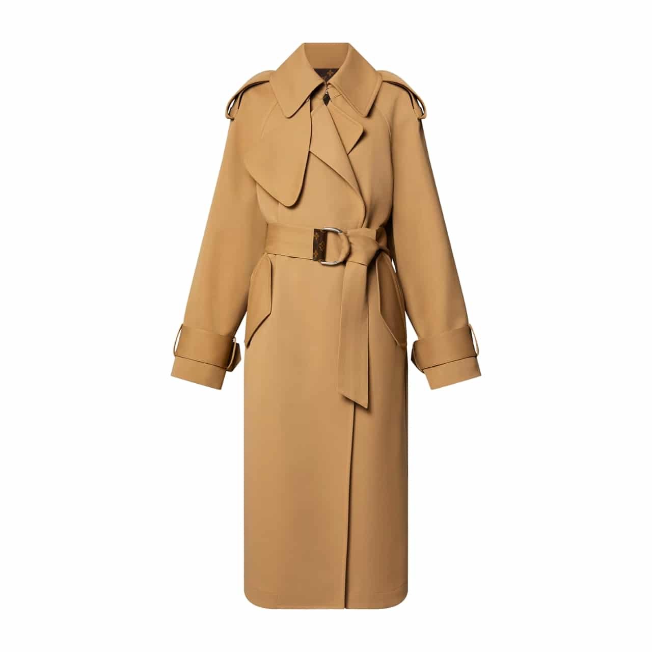 L0vis Vvtt0n Oversized Detail Trench Coat Sandy Beige 1Abd9W