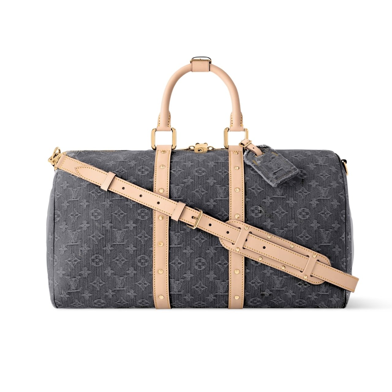 L0vis Vvtt0n Keepall Bandoulière 45 Denim Cloudy Gray 45Cm M13748