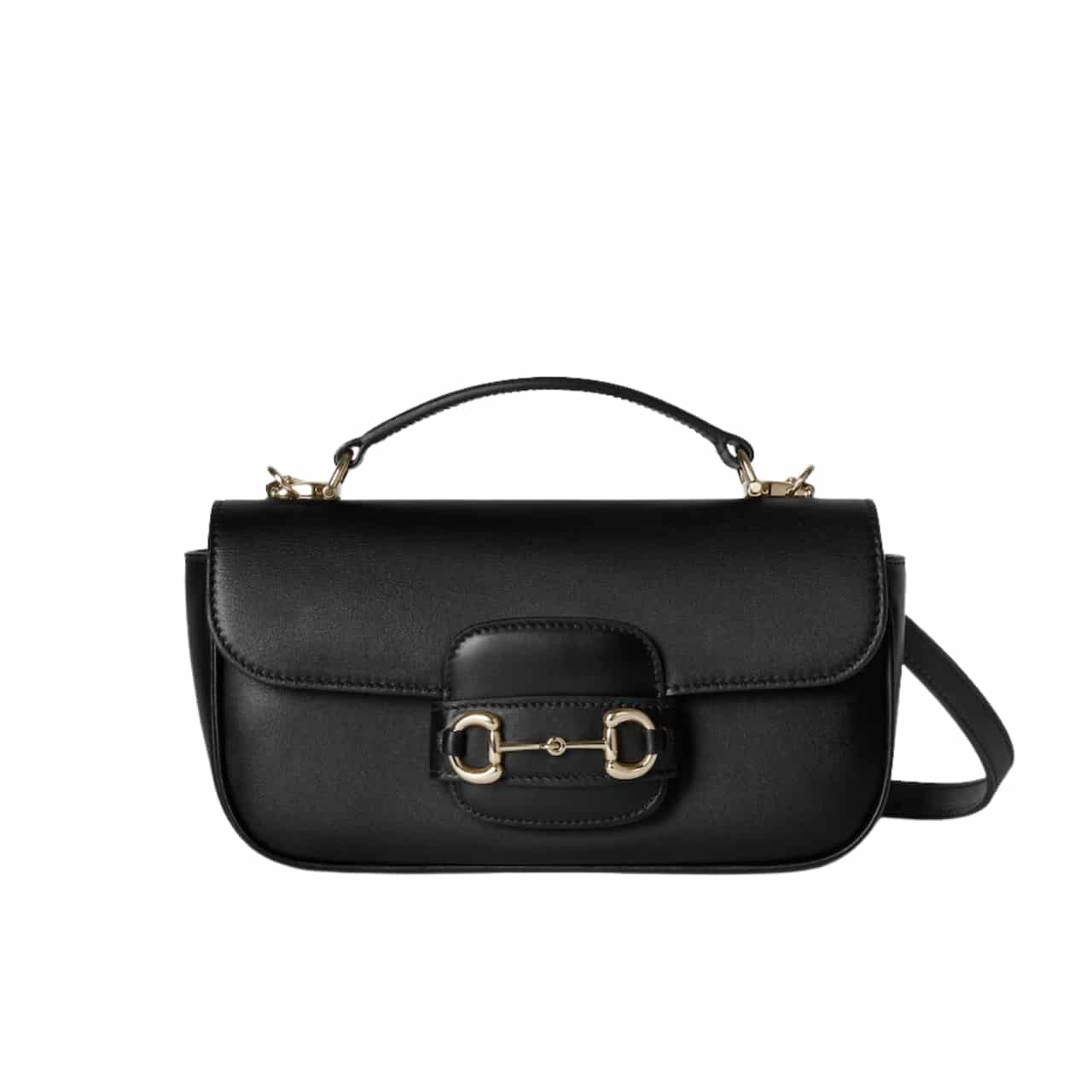 Gvc*1 Horsebit 1955 Small Top Handle Bag Black 22Cm ‎815206 Aaefh 1000