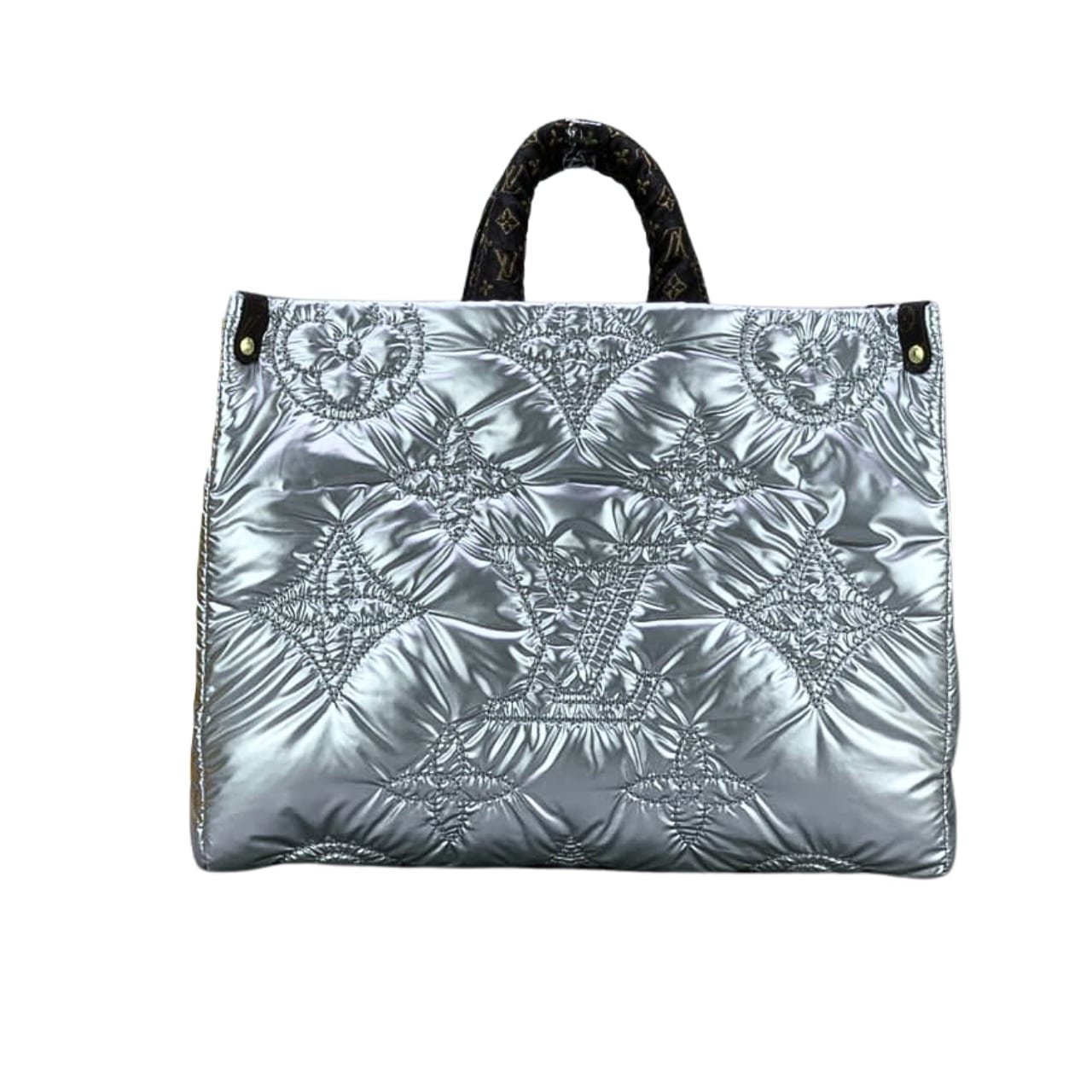 L0vis Vvtt0n Onthego Pillow Handbag Silver 34Cm