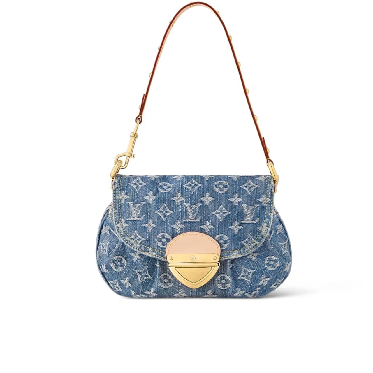 L0vis Vvtt0n Sunset Monogram Denim Blue 26Cm M46829