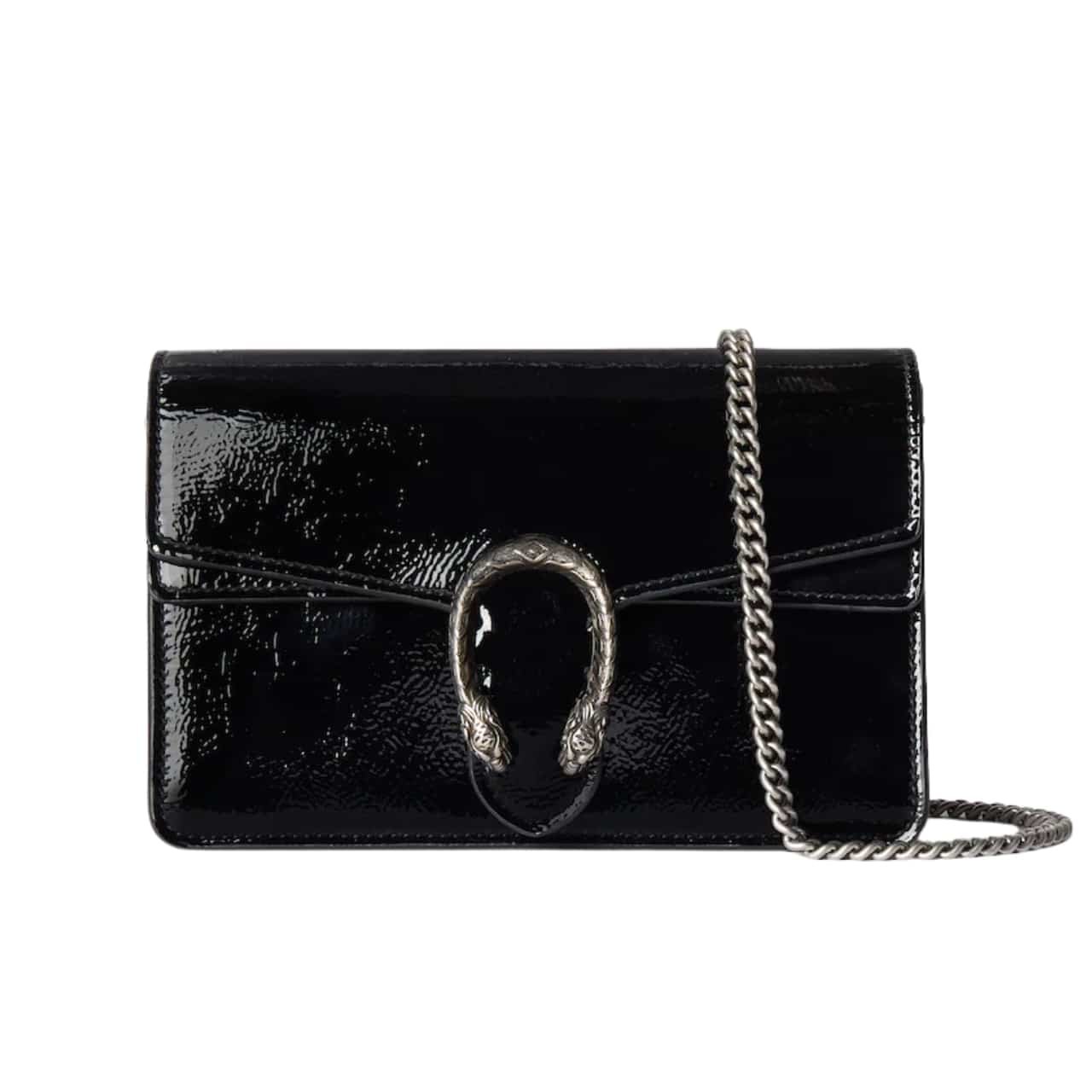 Gvc*1 Dionysus S*per Mini Bag Patent Leather Black 18Cm 795368 0Aaa6 1000