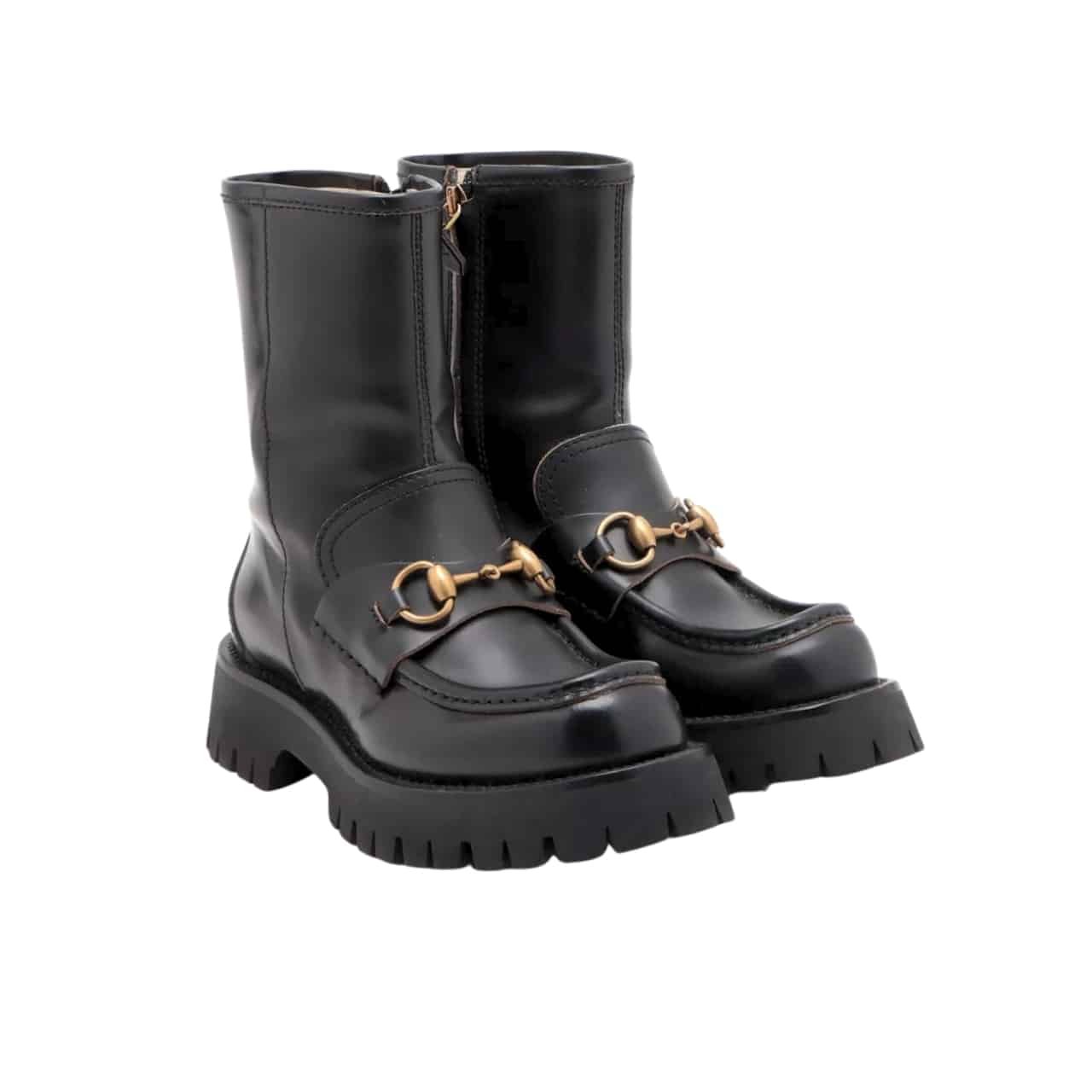 Gvc*1 Horsebit Ankle Boots Leather Black