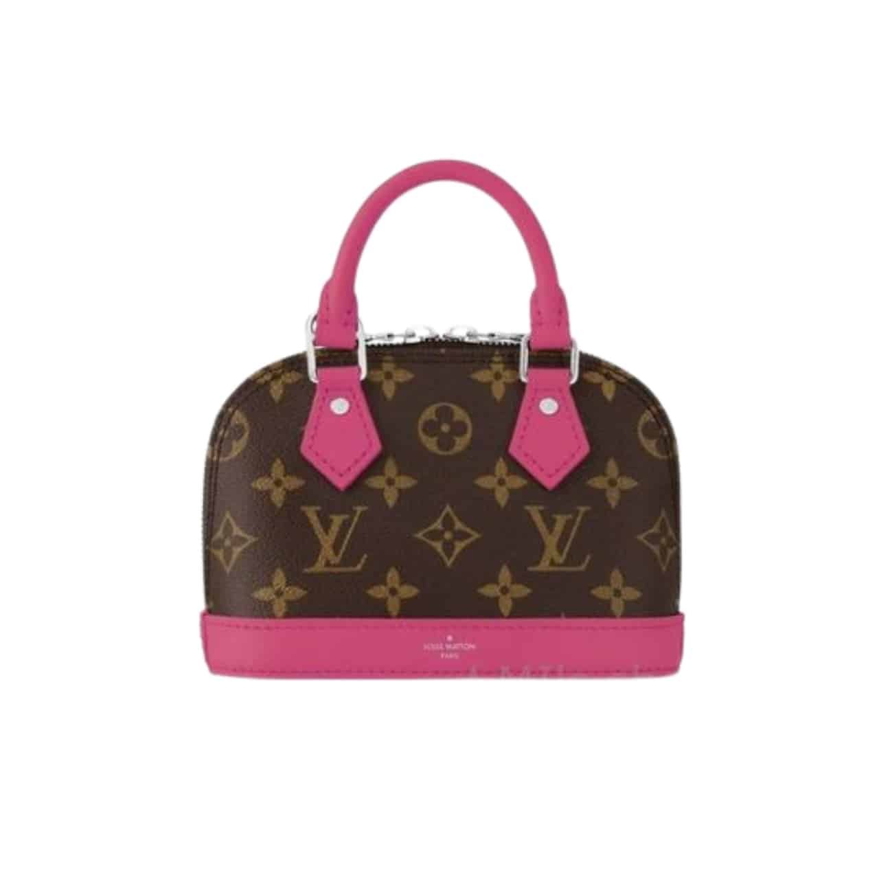 L0vis Vvtt0n Mini Alma Monogram Canvas Mix With Pink 18Cm M83206