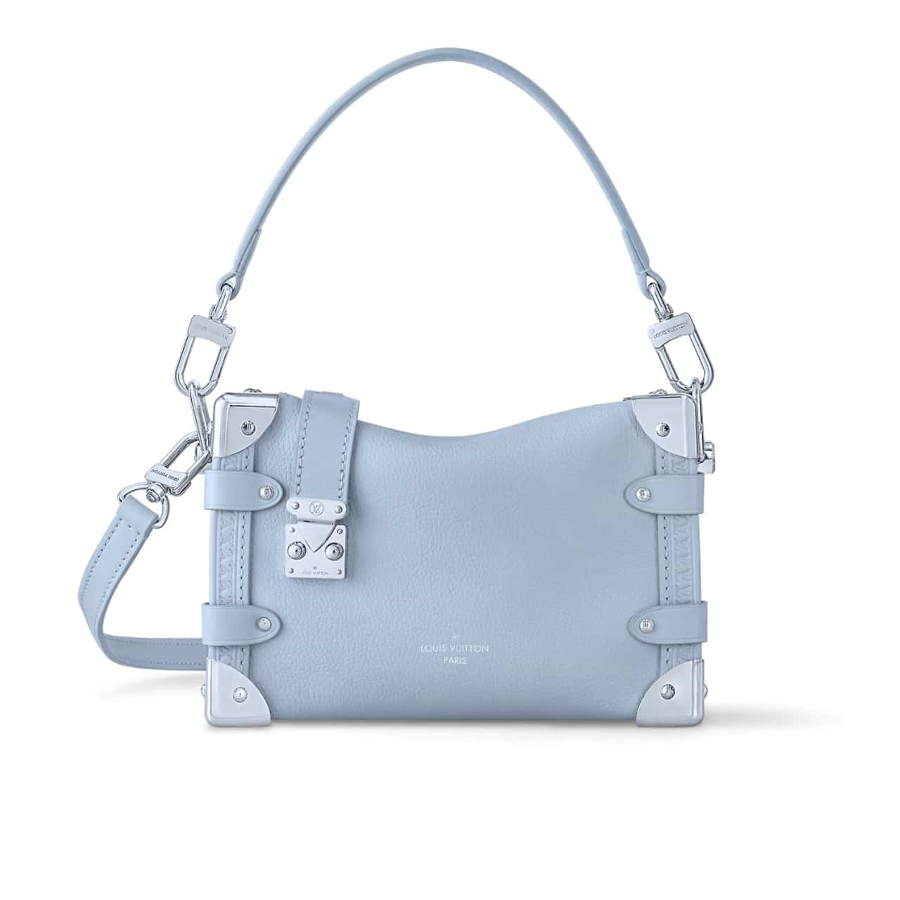 L0vis Vvtt0n Side Trunk Mm Grained Calf Leather Bleu Olympe 23Cm M25067