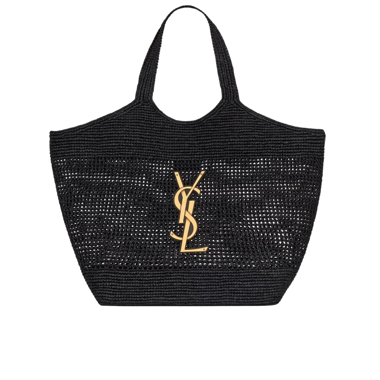 Sa1nt Lau*nt Icare In Raffia Black 45Cm 772191Gaafm1000