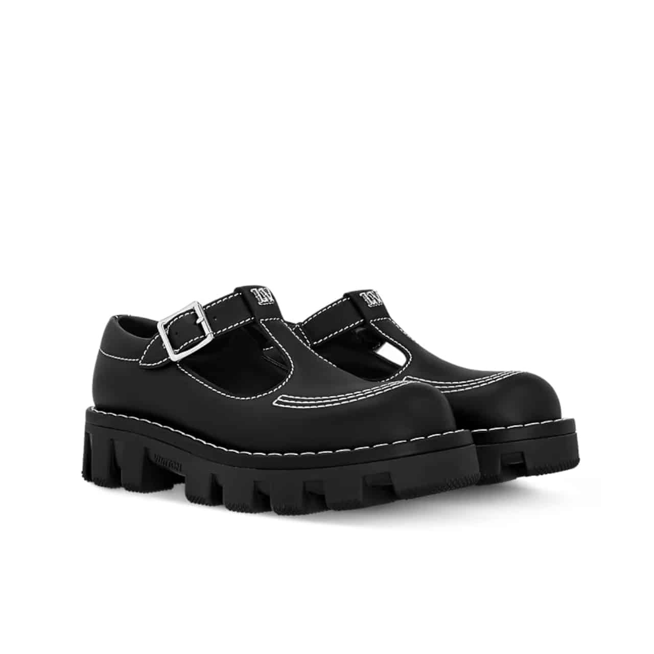 L0vis Vvtt0n Lv Checker Mary Jane Black 1Acnow