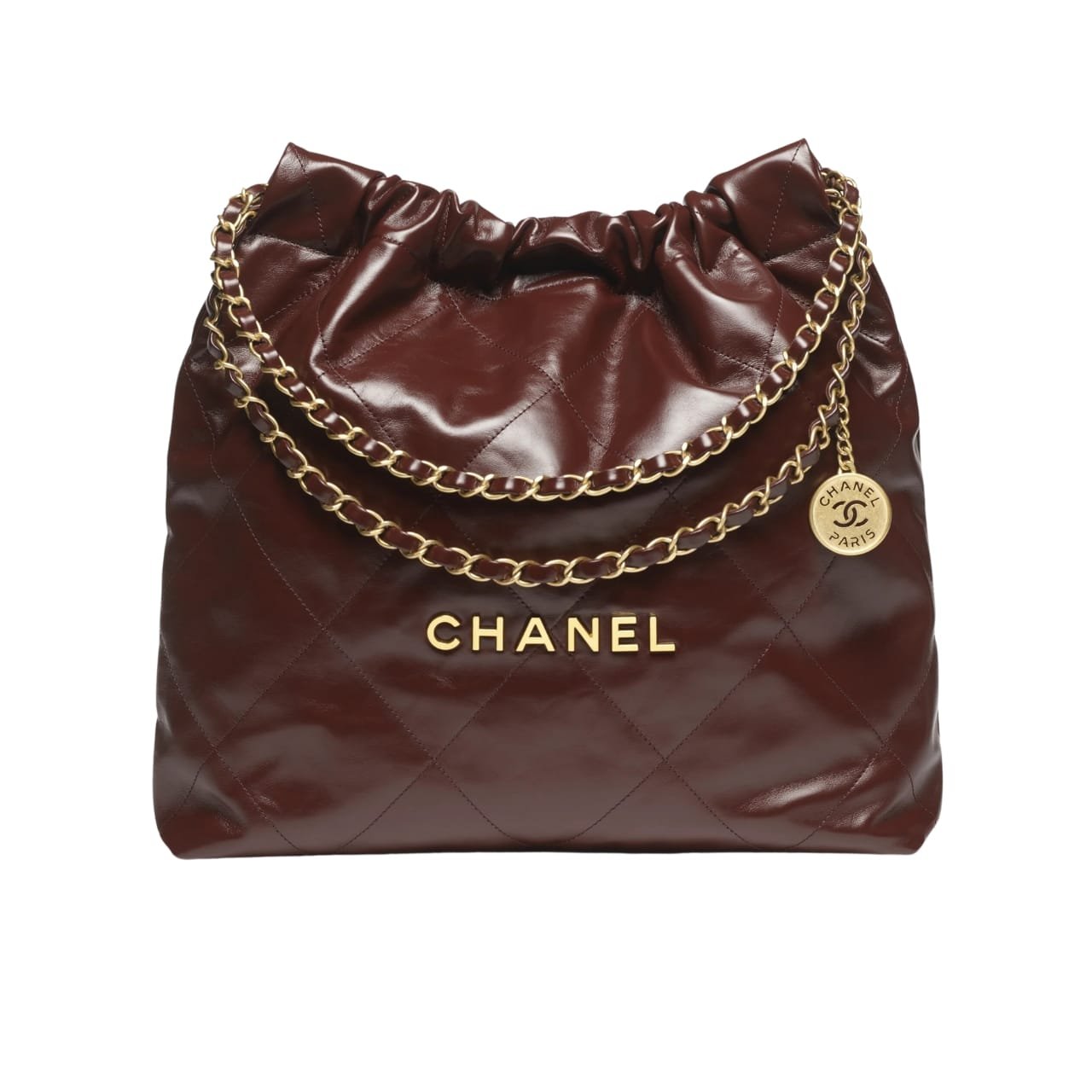 Ch**el 22 Large Handbag Dark Brown 42Cm As3261 B19059 U1115