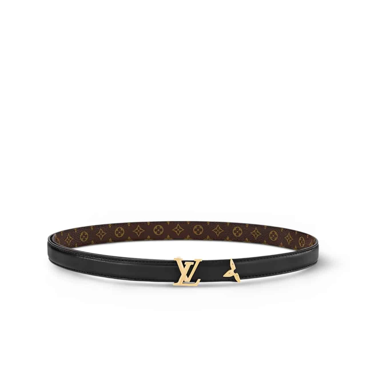 L0vis Vvtt0n Pretty Lv Double Sided Belt Black 20Mm M8232X