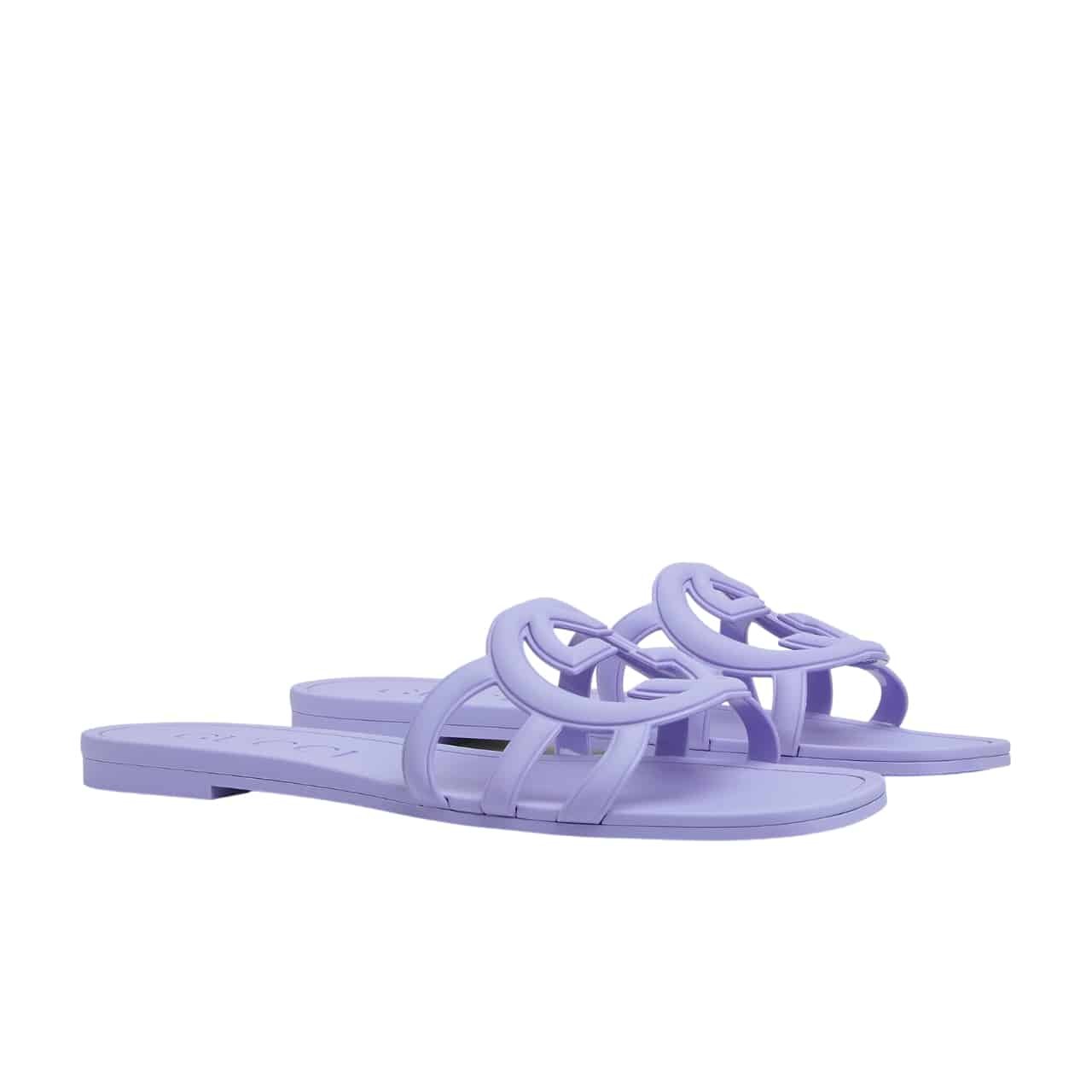 Gvc*1 Women’s Interlocking G Slide Sandal Lilac 780307 J8700 5316