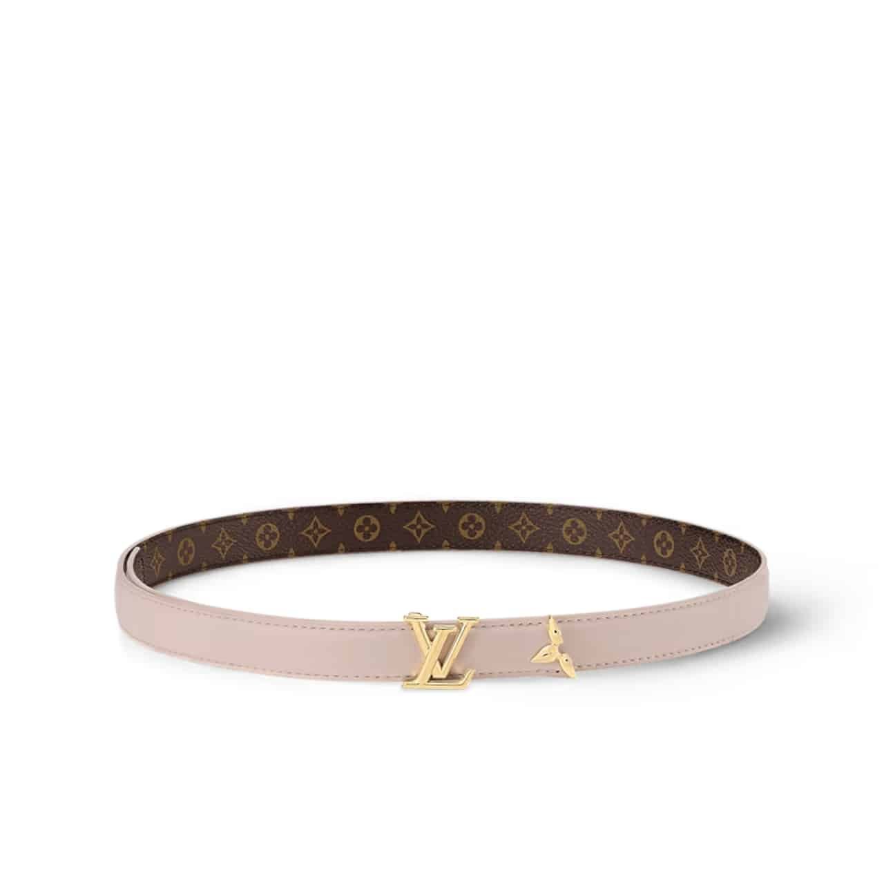 L0vis Vvtt0n Pretty Lv Double Sided Belt Beige 20Mm