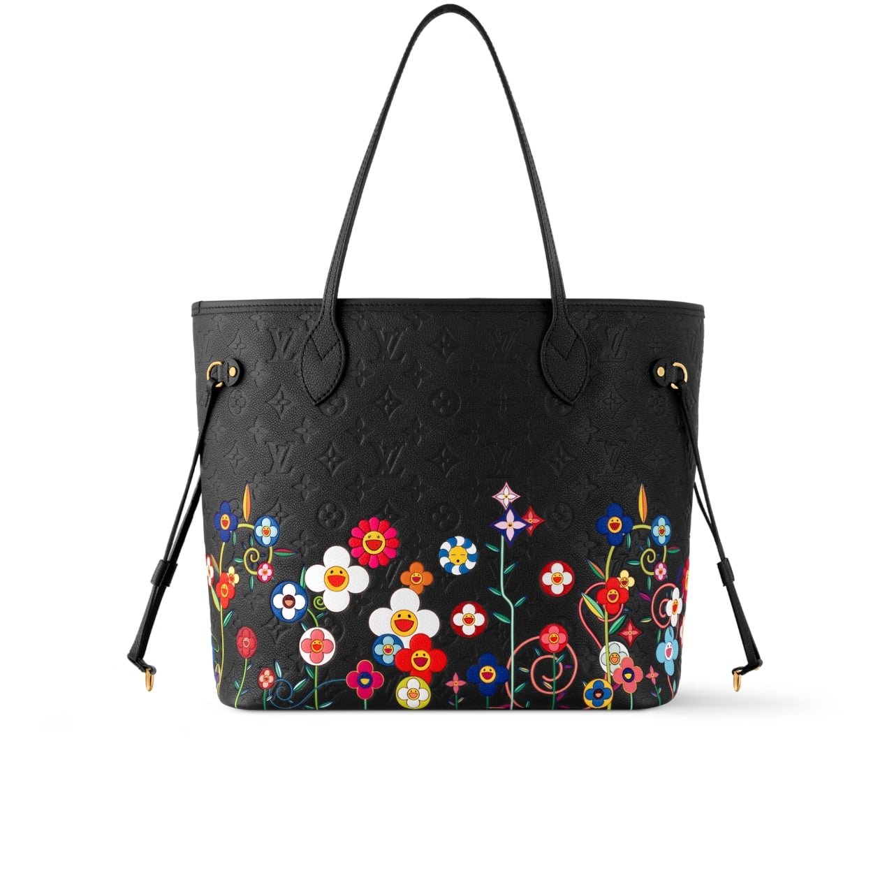 L0vis Vvtt0n X Takashi Murakami S*perflat Neverfull MM Black 31Cm M13675