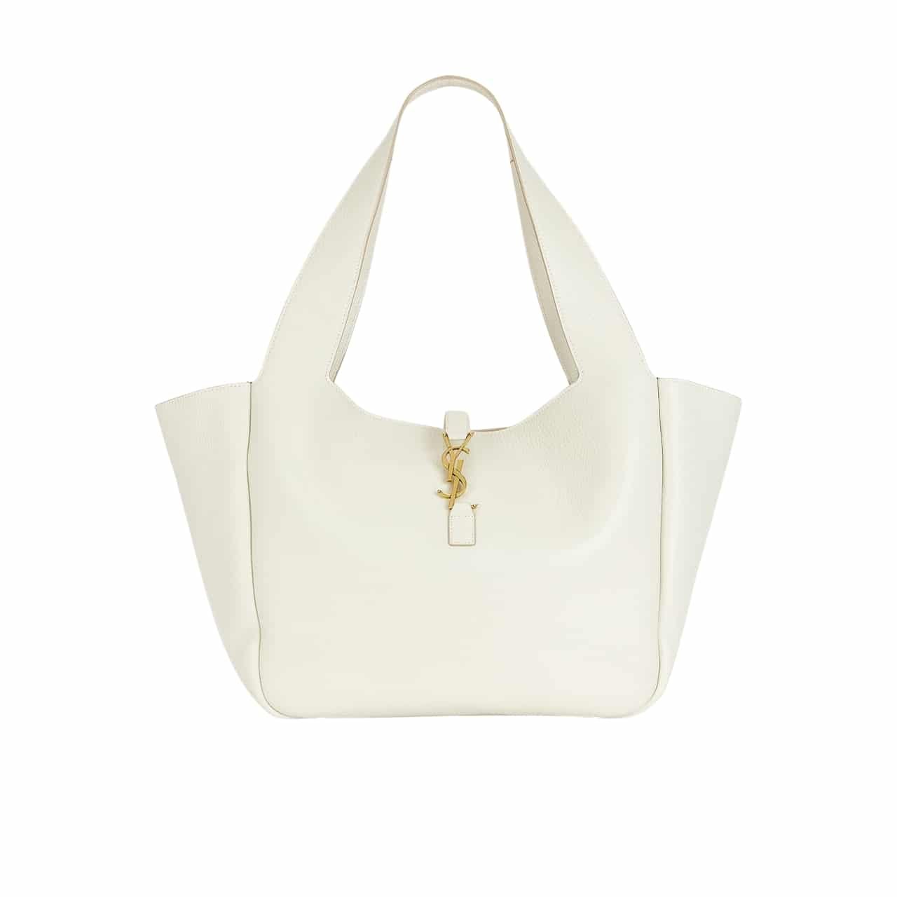 Sa1nt Lau*nt Le 5 À 7 Bea In Grained Leather White 50Cm 763435Aaddg